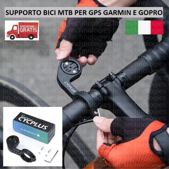 Supporto bici MTB per GARMIN Edge GOPRO e altri GPS Ciclocomputer