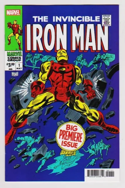 Invincible Iron Man # 1 Facesimile Variant Cover Hot 2023 L@@K Near Mint