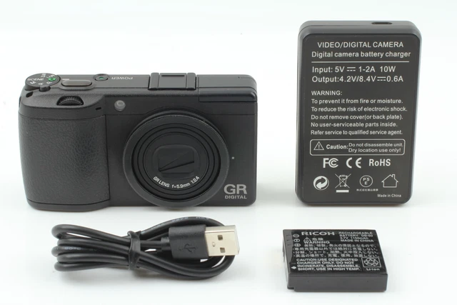 [Near MINT] RICOH GR DIGITAL II 10.1MP Digital Camera Black From JAPAN 3