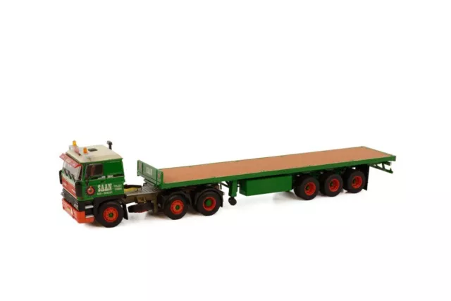 WSI 01-3564 Koninklijke Saan DAF 3300 Flatbed Trailer (3 Axle) Scale 1:50