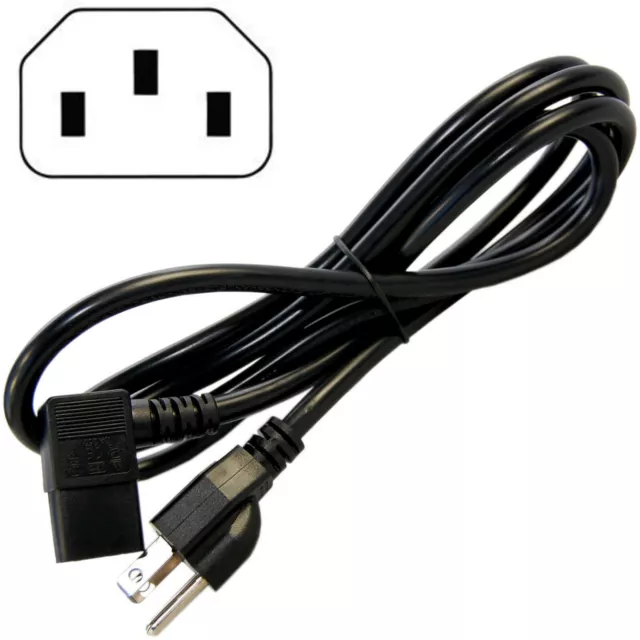 6ft AC Power Cord Right Angle for Samsung FP HL HP LN PL PN SP Series LED LCD TV
