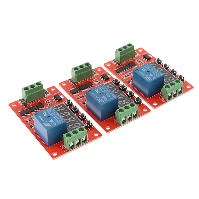 FRM01 DC 5/12/24V timer ritardo loop modulo relè multifunzione 1 canale ...