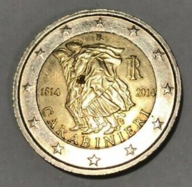 moneta 2 euro commemorativa carabinieri 2014