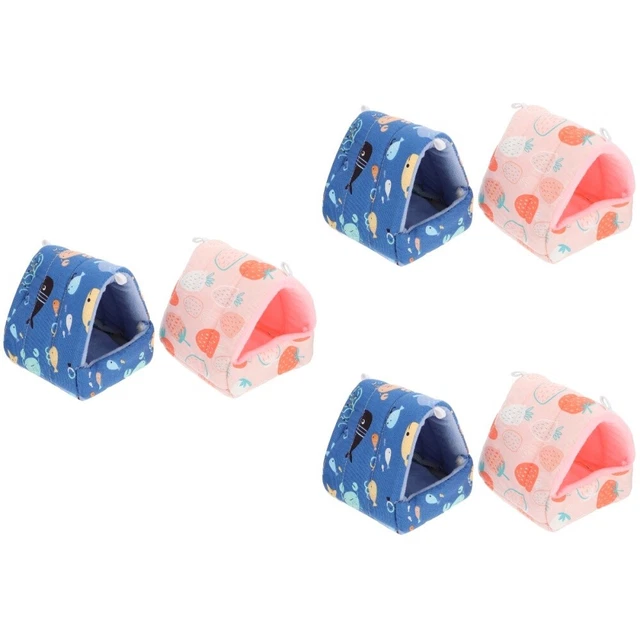 6 pcs Hamster Bett Guinea Pig Hamster Warme Guinea Pig Hideout