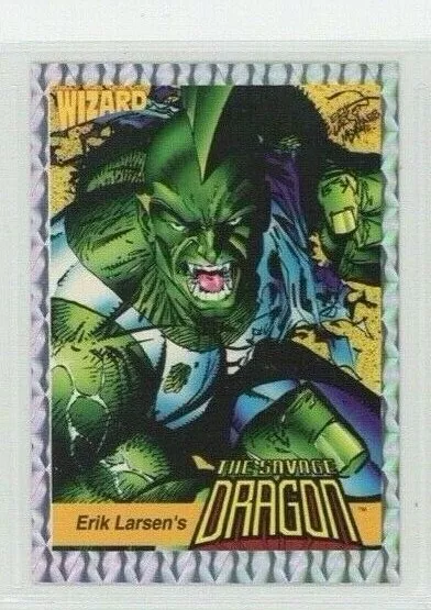 1992 Wizard Press, Series 1, Savage Dragon # 3 Prismatic border Promo Card, GB1