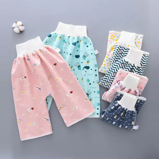 Comfy Children's Diaper Skirt Shorts Waterproof and Absorbent Shorts For Baby