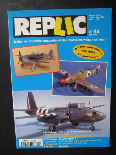 REPLIC n° 46 - AVIA S-199 - DOUGLAS A-20B/C BOSTON - FOCKE-WULF Fw 190 S-5/S-8