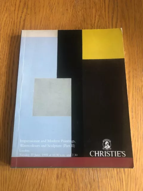 Christie's - Impressionist And Modern Paintings, Watercolours & Sculpture - P/B