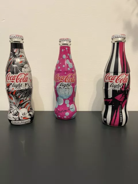 3 Bottiglie Ita Coca Cola Light Tribute To Fashion 2010 Ferragamo Ferre' Versace