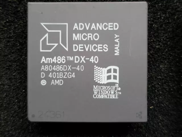Prozessor CPU AMD Am486DX-40 Vintage A80486 Retro PC Computer , getestet 486'er