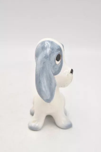 Vintage Basset Hound Dog with Sad Eyes Figurine Statue Ornament Made In Italy 2