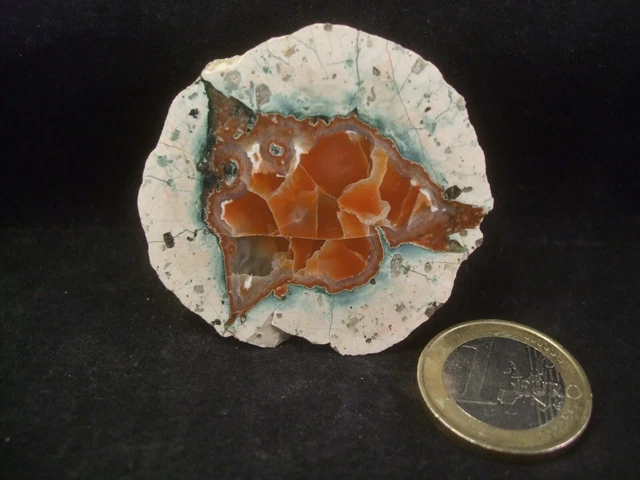Achat Karneol Geode Thüringen/Nesselhof 40 Gramm Schneekopfkugel-Geoden