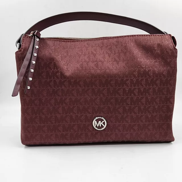 Michael Michael Kors Signature Shailene Messenger Bag Women's Small Merlot