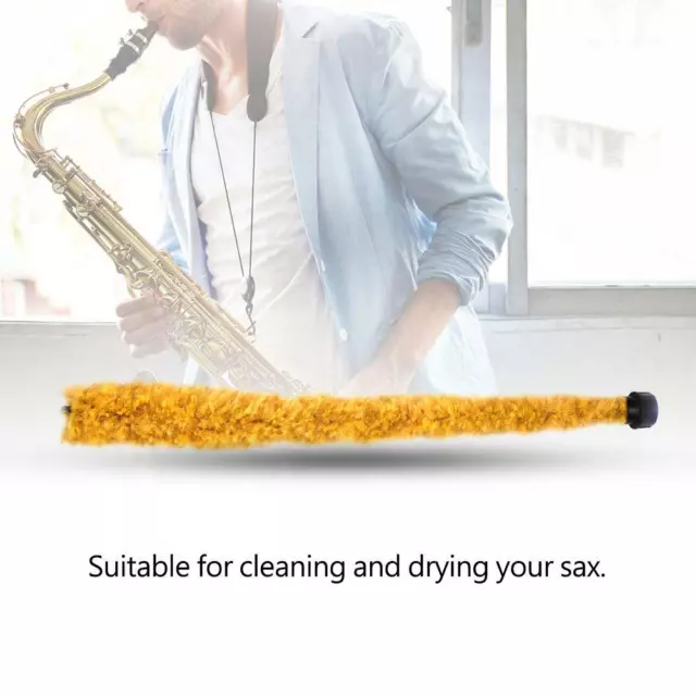 Saxophone Cleaner Fiber Brush Tenor Sax Cleaning Tool Woodwind Musical Part ABE