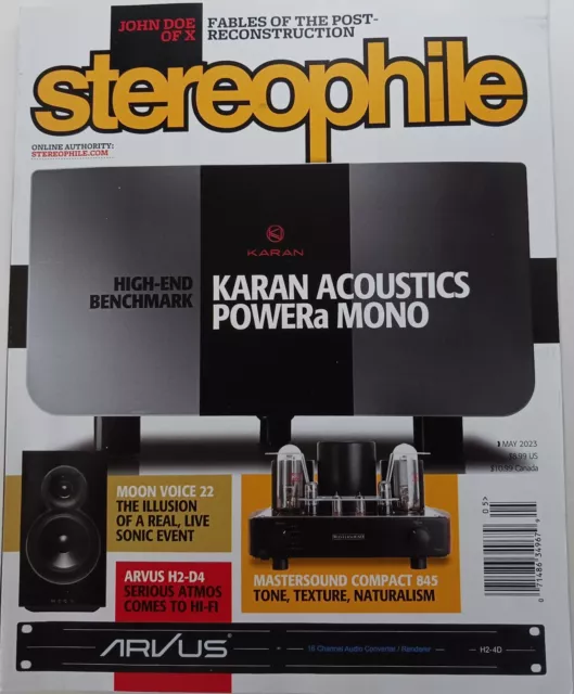 Stereophile Magazine May 2023 Issue "Karan Acoustics Powera Mono" Brand New!