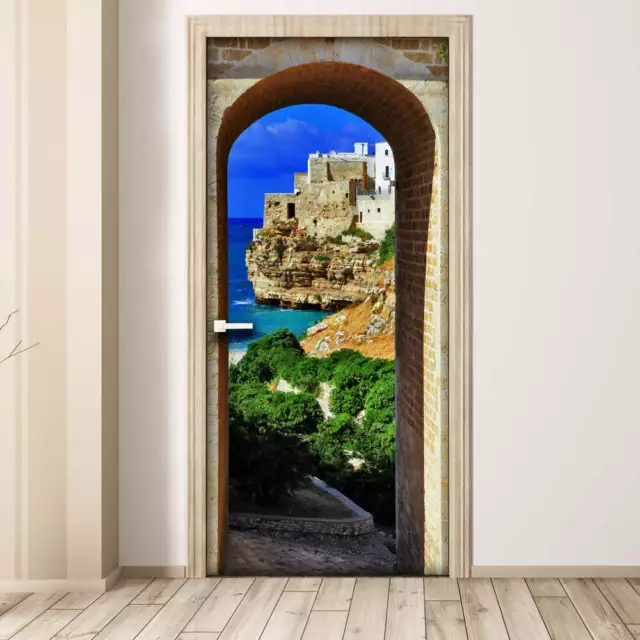 Decorazione adesiva Porta L'arco sticker lavabile pvc varie misure