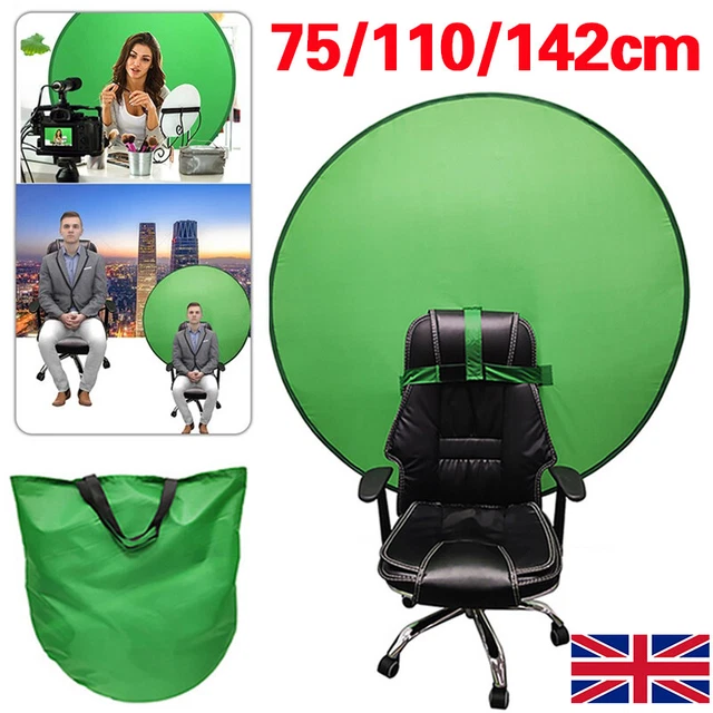 POP UP GREEN Screen Chair Portable Collapsible Backdrop Chroma Key