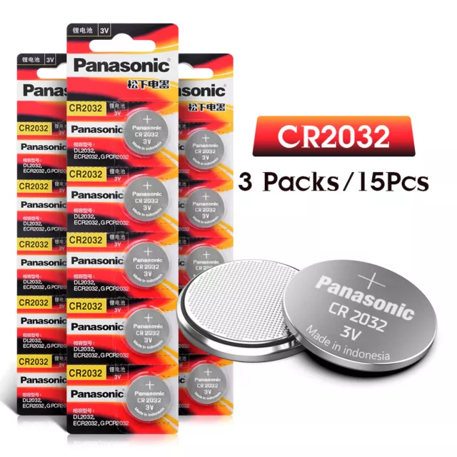 Pilas Panasonic CR2032 ⭐ Pilas de Botón | Baterías de Litio  ⭐