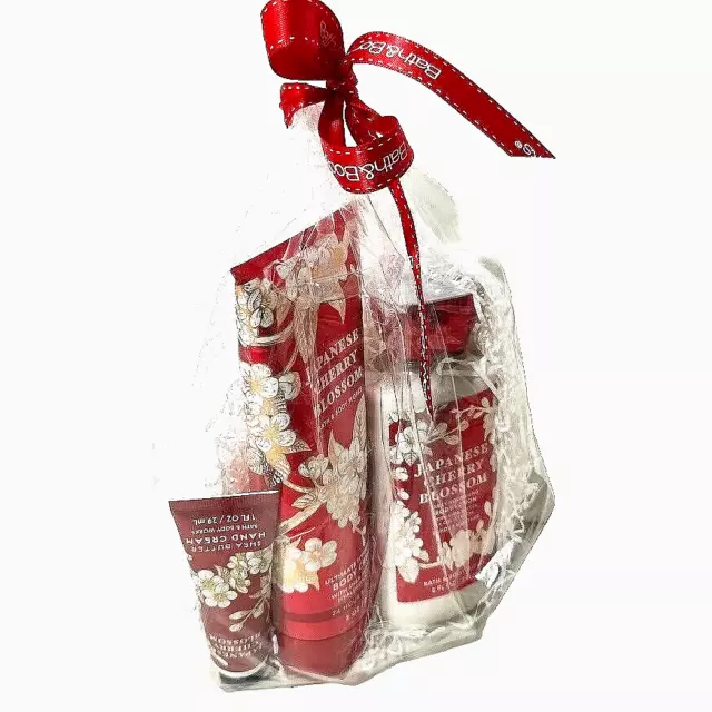 Bath & Body Works 3 Piece Gift Set Japanese Cherry Blossom Body Creams & Lotion