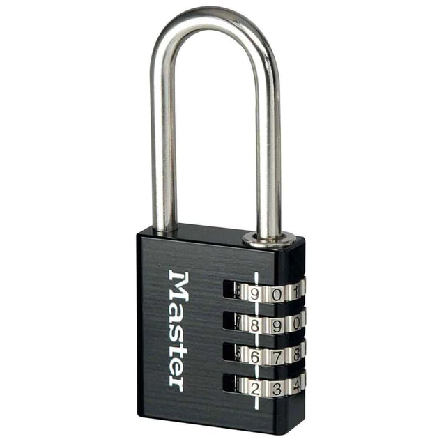 Master Lock Lucchetto Combinato Alluminio Nero 40mm 7640EURDBLKLH M