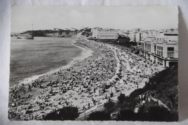 Cpa carte postale photo Biarritz la plage