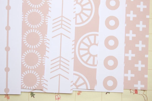 Geométrico Rosa Patrón Tarjeta Stock Stock Scrapbooking Papel Tarjeta 250gsm Artesanía Cartas