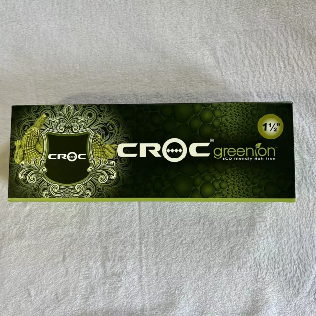 CROC Classic Titanium 1.5 Flat Iron Hair Straightener w/Adjustable Temp  Setting