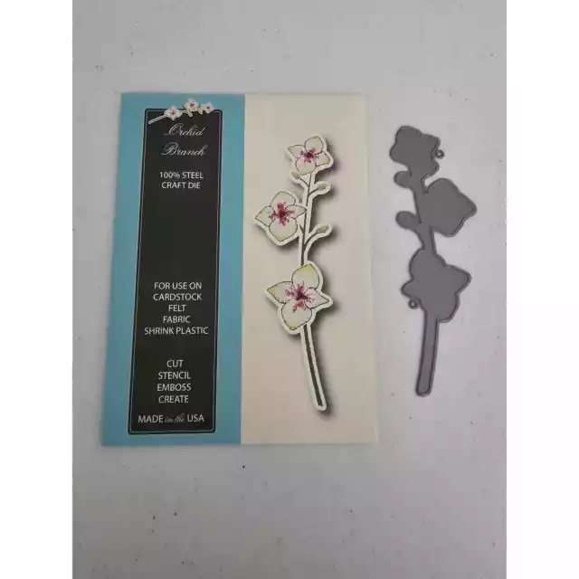Memory Box Steel Craft Die Orchid Branch Style 98108