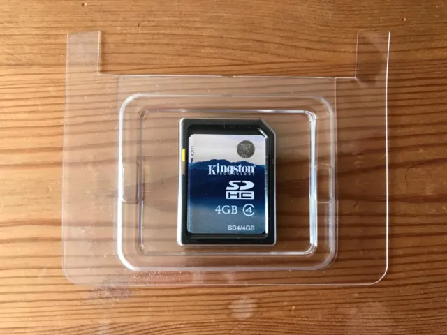 Tarjeta de memoria Kingston 4 GB SD SD SDHC clase 4 estándar segura digital c4