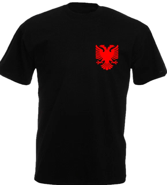T-shirt Albanie – Shqipëria, Motif Kosovo Balkans, Fruit Of The Loom, Unisexe Adulte, Taille XXL (neuf Sans Emballage)