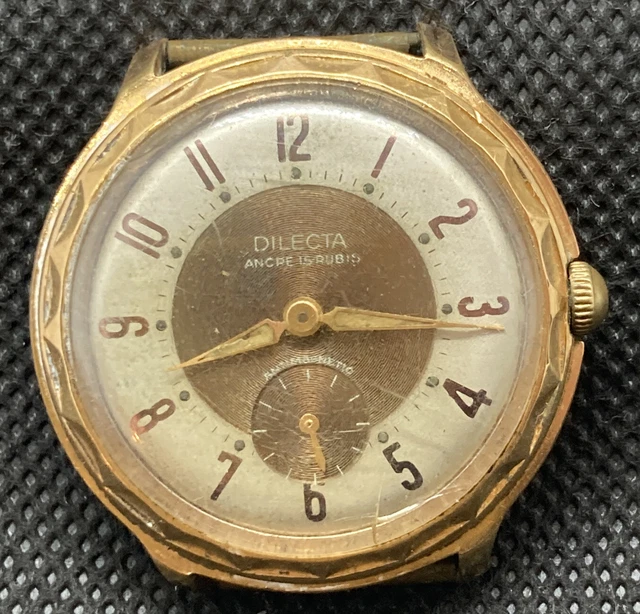 MONTRE FEMME STRATO Ancre 15 Rubis Plaqué Or Bijou Vintage À Remonter EUR 20,00 - FR