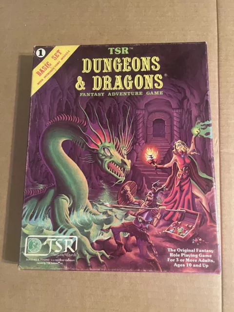 1981 TSR Dungeons & Dragons Game Basic Set - Near Complete - Missing Slip READ 1981 TSR Dungeons & Dragons Game Basic Set - Near Complete - Missing Slip READ