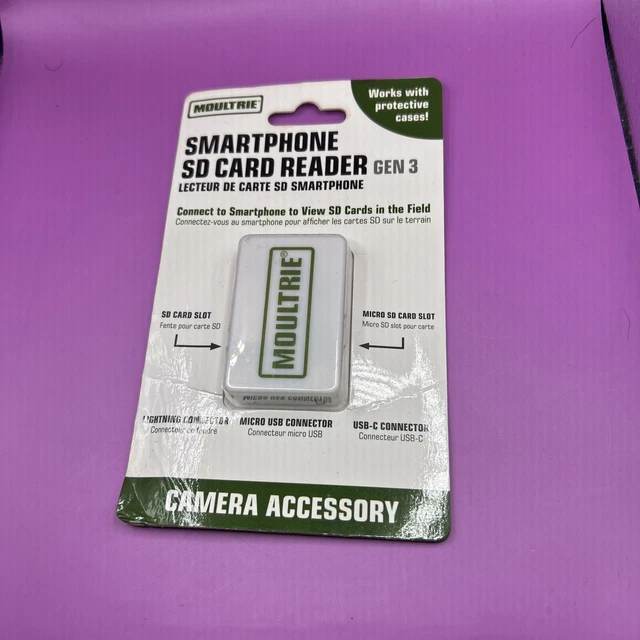 NEW MOULTRIE SMARTPHONE SD CARD READER Gen 3 MCA13488 (new)‼️ 11.75