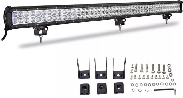 47''Zoll LED Lichtbalken Arbeitsscheinwerfer Kennzeichenhalterung 12V Lightbar