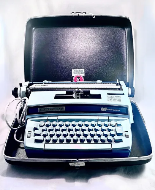 Vintage Smith Corona Blue Coronet Super 12 ‘’Coronamatic’’ Electric Typewriter