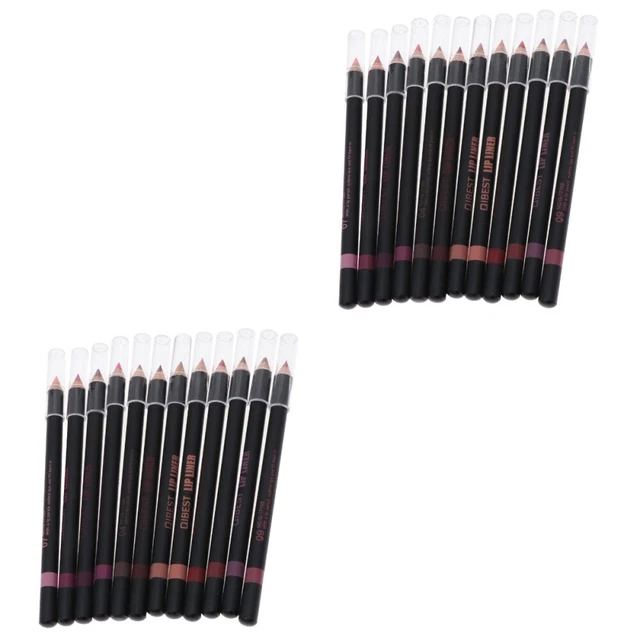12 Stück Make-up Lip Line Pencils Wasserdichter Lip Shaping Pencil für Damen
