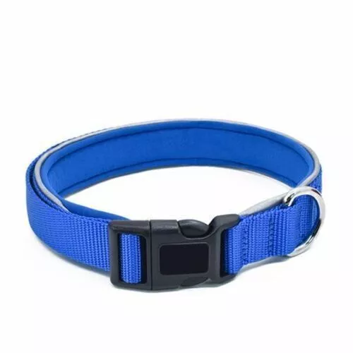 Reflective Pet Dog Adjustable Safety Puppy Collar Nylon Lightweight Dogs Collars 2