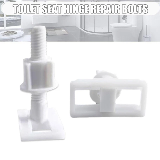 PLASTIC TOILET SEAT Repair Kit Hinge Bottom Fitting Screws Bathroom