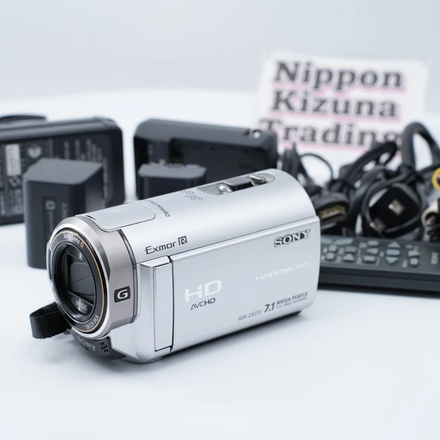 VIDEOCÁMARA SONY HDR-CX370V Full HD Handycam plateada probada