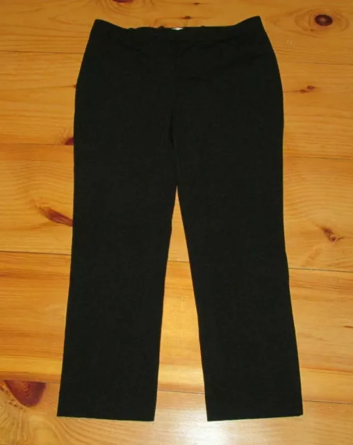 Calvin Klein Slim Fit Dress Pants Size 12 Black Stretch Career Straight Leg