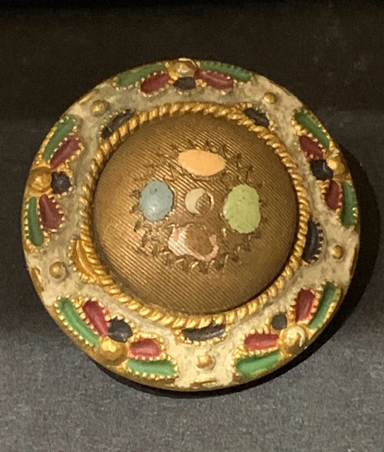 Bouton De Collection Ancien – Début 19ème Siècle – 18 Mm – Laiton – France