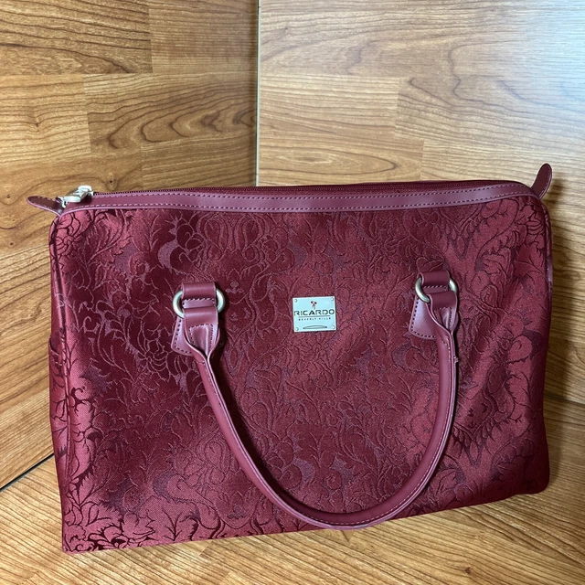 Ricardo Beverly Hills Large Burgundy Shoulder Bag