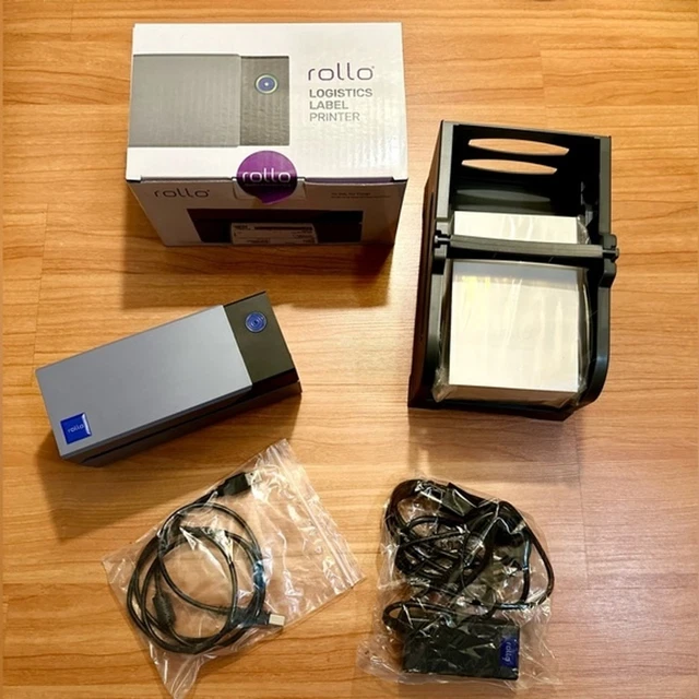 Rollo USB Shipping Label Printer - Free Label Holder and free 4x6 Stack Label