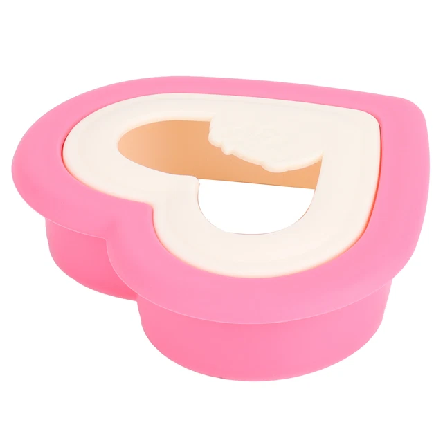 2PCS Cutter Bread Mold Heart Shape Cookie Maker Bread Mold For Kids And OB