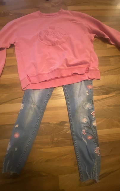 Abbigliamento misto ragazza, jeans, gonna, top, pacchetto outfit età 12-13 3