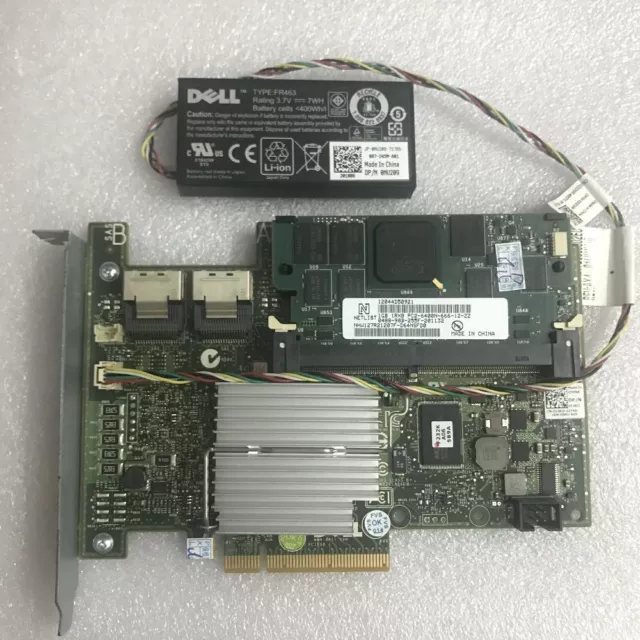 Dell PowerEdge PERC H700 1GB Cache 6Gbps SAS RAID Controller Card battery