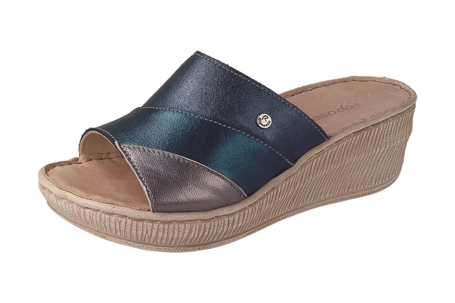 PANTOFOLE CIABATTE DONNA Zeppa Riposella Ilenia W0002 C. Fucile In