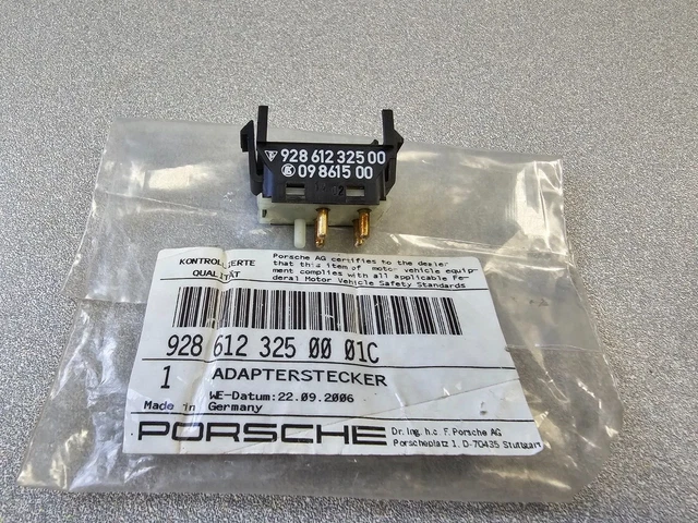 NUOVO ORIGINALE PORSCHE 911 930 964 Interruttore Adattatore Spina EUR - Foto 12