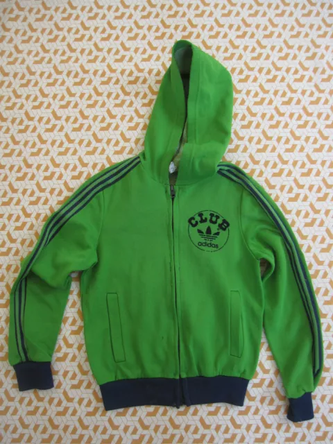 Veste Club ADIDAS Ventex Trefoil 70'S Vintage vert Jacket  enfant - 8 ans