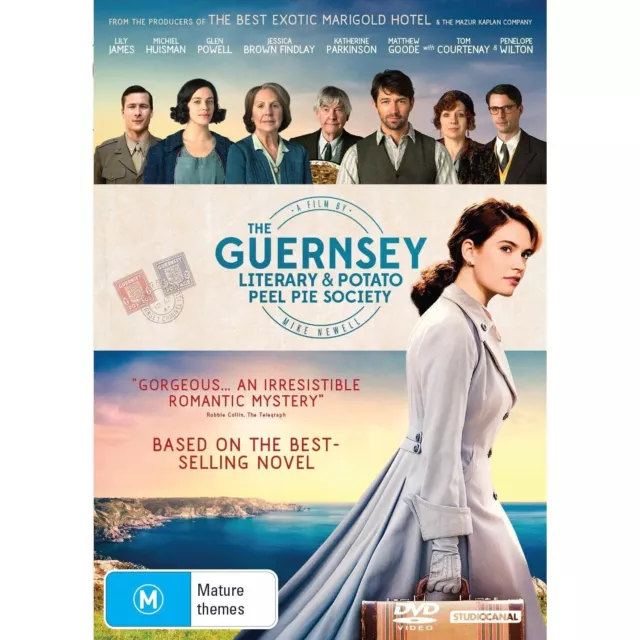 The Guernsey Literary And Potato Peel Society (DVD, 2018) Jessica Brown Findlay